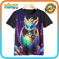 3D Dragon Animal Kids T-Shirt 3D Dragon Dragon Top N3D-20 For Ages 1-12 Years