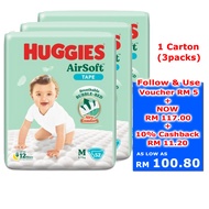 Huggies AirSoft Tape Super Jumbo Pack - M52 / M60 (1 Carton = 3packs)