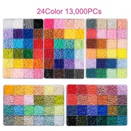 24Colors Set 2.6Mm Iron Beads Puzzle 550Pcs/Slot Pixel Art DIY Hama Beads Iron Beads Children Toys G