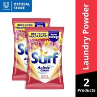 [BUNDLE OF 2] Surf Cherry Blossom Laundry Powder Detergent 1.1KG Pouch