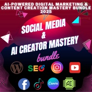 AI-Powered Digital Marketing & Content Creation Mastery Bundle 2025 l YouTube, Facebook, TikTok, SEO
