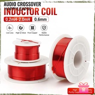 HAPPYLEAF Speaker Crossover Inductor Coil, 0.2mh-2.0mh Copper Audio Inductor Coil, 0.6mm Inductor Co