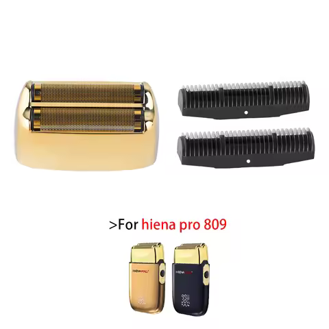 Professional Barber Shaver Double Replacement Foil Head Cover And Cutter Blade For HIENA -809 Machin