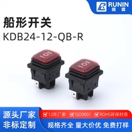 Boat-shaped Switch KDB24-12-QB-R Waterproof Boat Type Switch Button KCD4Noodle Cooker Switch16A Larg