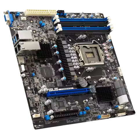 P12R-M/10G-2T server motherboard supports xeon E-2300 LGA1200 10 Gigabit Ethernet port M.2 DDR4 Used