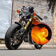 2pcs Motorcycle Turn Signal Light Orange Moto Indicators Flashers Blinkers Lamp For Honda XL100 C70 CT70 CT90 CB350 CM400 CB450
