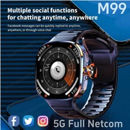 New M99 Smartwatch 2.4inch Amoled 4G/5G LTE Smart Watch With 190° Rotary Camera GPS Position WIFI Co