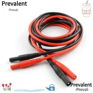 PREVALENT 1/2pcs Meter Test Lead Extension, 100CM/ 39.37inch 4mm Male-to-Female Banana Plug, Red&bla
