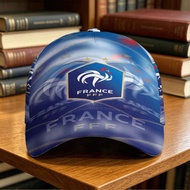 France Federation Cap Blue Base with Rooster Emblem & FFF Lettering - National Pride Hat for 2026 Fo