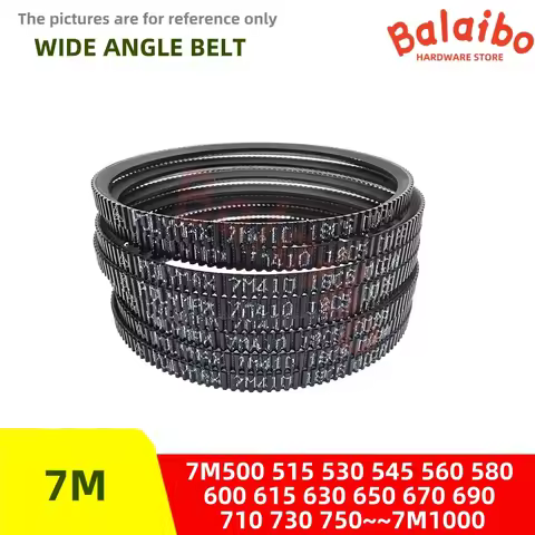 7M PU Drive V-Belt Wide Angle Belt 7M500 515 530 545 560 580 600 615 630 650 670 690 710 730 750 775