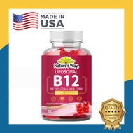 Nature's Way Methyl B12 Gummies 10000 mcg, Extra Strength Supplement Energy, Focus, Brain & Immunity