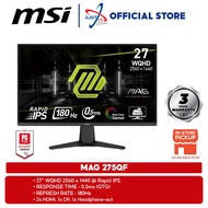 MSI MAG275QF / MAG 275QF 27" GAMING MONITOR ( 27" RAPID IPS WQHD / 0.5MS / 180HZ / 2560x1440 (WQHD )