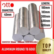 Aluminum Round Rod T6 6061 40mm diameter