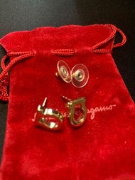 Ferragamo 金色 簡約 earrings 耳環