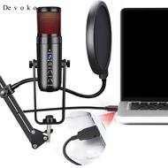 [Devoko] USB Computer Microphone Cardioid Mic Condenser Microphone Studio Work Mic