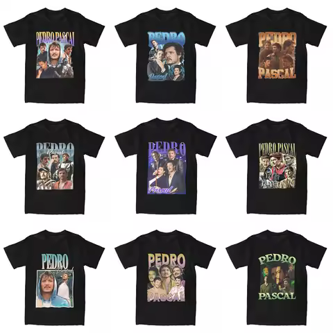 Vintage Bootleg Pedro Pascal T Shirt Women 100% Cotton Unisex Streetwear Pedro Pascal T Shirt Large 