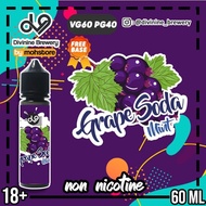 Liquid Vape Mr Dv9 Grape Mint Non Nicotine 60 Ml