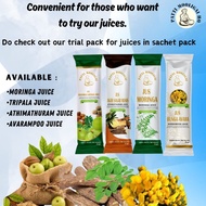 Patti Mooligai Juices Trial Pack.