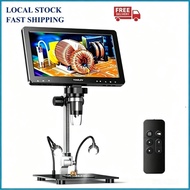 TOMLOV DM9 Pro 7 Inch LCD Digital Microscope 1200X 1080P HDMI PC View Soldering Coin PCB Repair Mikr