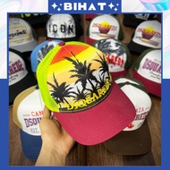 DSQUARED2 Men's and Women's Fashion Button Buckle Baseball Cap, Dsquared2 coconut tree khaki mesh ha