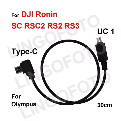 Type C to UC1 for DJI Ronin SC RSC2 RS2 RS3 Stabilizer Control Cable 30cm Type-C for Olympus E-PL7, 