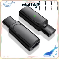 MURRAY Type-c Shaver Adapter, Overvoltage Protection Display Light Electric Shaver Converter, 6W PVC