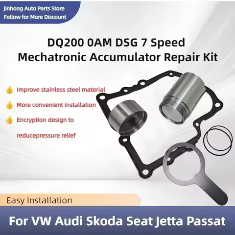 DQ200 0AM DSG7 7-Speed Transmission Valve Body Repair Kit Improved Mechatronic Accumulator for VW Au