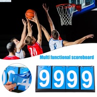 Portable Score Keeper 4 Digit Sports Score Flip Scoreboard for Basketball Competition
