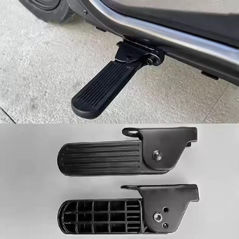 1 Pair Universal Motorcycle Bike Foldable Pedals 5/7cm Rear Seat Foot Support Pad Pedal Rubber Elect
