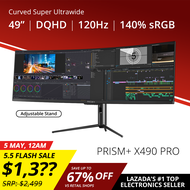 PRISM+ X490 PRO 49" 120Hz Quantum Dot HDR Super Ultrawide WQHD Curved 32:9 [5120 x 1440] Adaptive-Sync Gaming Monitor