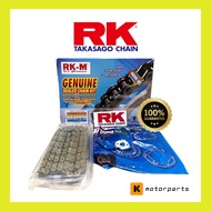 RK-M + RK O-RING Chain SEALED CHAIN KIT Sprocket with RK Takasago O-Ring Chain Y15ZR DAN RS150