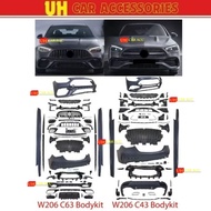 MERC BENZ W206 C63 C43 TAIWAN PP BODYKIT BUMPER SKIRT GRILLE GRILL