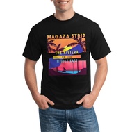 Maga-Za Strip The Riviera Of The Middle East Gaza Stylish Custom Round Neck T Shirt Made From All Co