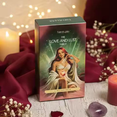 The Love and Lust Tarot 78-Card Deck for Passion, Intimacy & Soulful Love Readings - 10.3*6cm Modern
