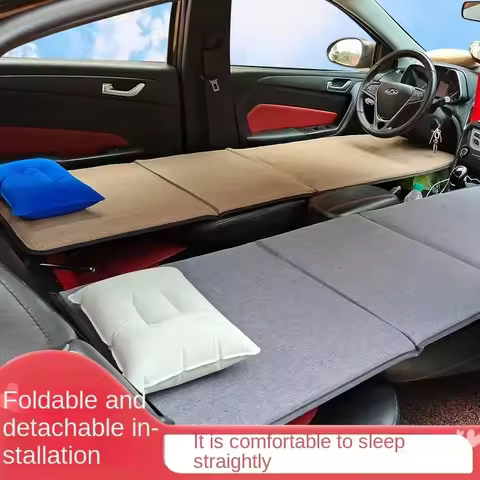 165cm Foldable Car Travel Bed, Portable SUV Mattress for Camping RV Travel