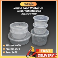 Chunbe R750B/R1000B/R1100/R1200/R2300/R2500 Mirko Bekas Makanan Tapao - Round Food Container with Li