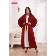 Muslim abaya Plus size Dubai abaya cardigan corset sleeve abaya