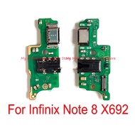 High Quality With IC For Infinix X692 USB Charging Port Dock Board Flex Cable For Infinix Note 8 X692 Charge Charger Board Parts