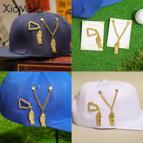 Retro Mexico Hat Clip Jesus San Judas Tadeo Metal Hat Pin Golf Basketball Cap Fashion Jewelry Decora