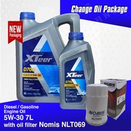 Hyundai XTeer D700 C2 C3 5W-30 5W-30 Fully Synthetic Motor Oil 7L bundle for Hyundai Santa Fe 2.2 D4