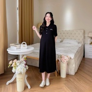 Comfortable Long Cotton Maternity Dress Gown