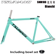 Fixed Gear Bicycle Fixed Gear Bicycle TSUNAMI Cyan (Bianchi) Color Matching 700C Aluminum Frame