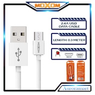MOXOM 0.3M Short Cable For Power Bank 2.4A Output Durable Usb Data Cable Powerbank Cables CC-50 Kabe