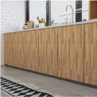 1 Roll Extra Long Wood Grain Contact Paper - Self-Adhesive Butcher Block Flooring, Peel and Stick Su