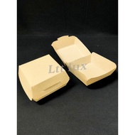 Jishan Paper Burger Box (50pcs±) / Burger Container / Bekas Burger