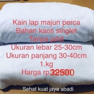 KAIN LAP MAJUN PERCA BAHAN SINGLET KILOAN