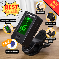 724ROCKS Soldier TU-1A Clip-on Chromatic Guitar Tuner for All Guitars Bass Ukulele and Violin tuner 
