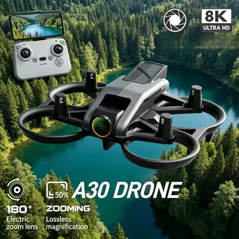 Original A30 PRO Foldable RC Quadcopter 4K 8K Aerial Drone Full Wrap Protection Racing Style Outdoor