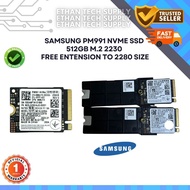 🇲🇾【CHEAPEST】Samsung PM991 NVMe SSD 512GB | M.2 2230 | Used SSD | Health 90–95% | Free 2230 to 2280 E
