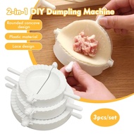 3Pcs Dumpling Mold Convenient Turnover Ravioli Empanada Dough Press Maker Plastic Mold Pastry Tools